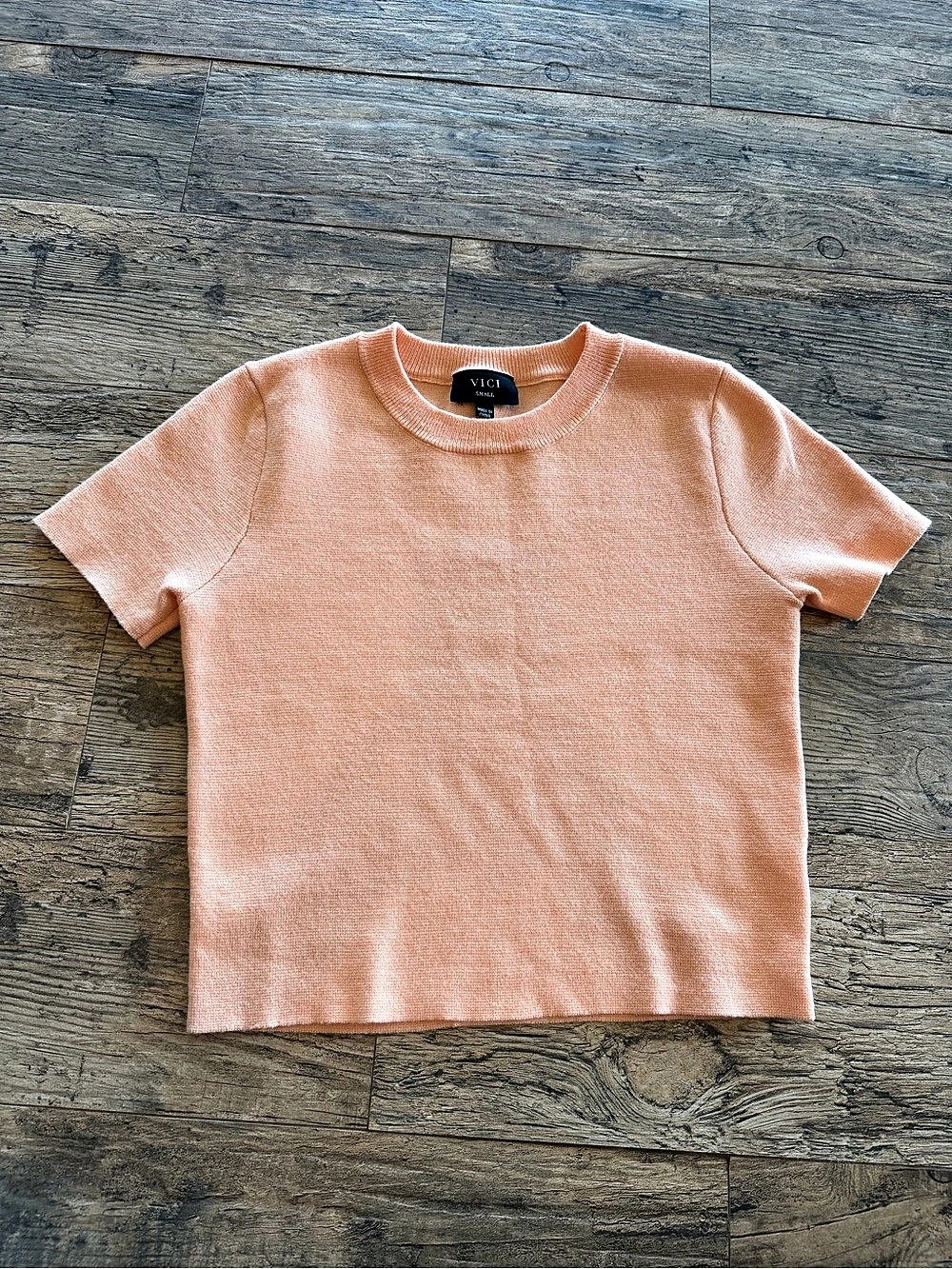 Vici Short Sleeve Top in Pink Size Medium